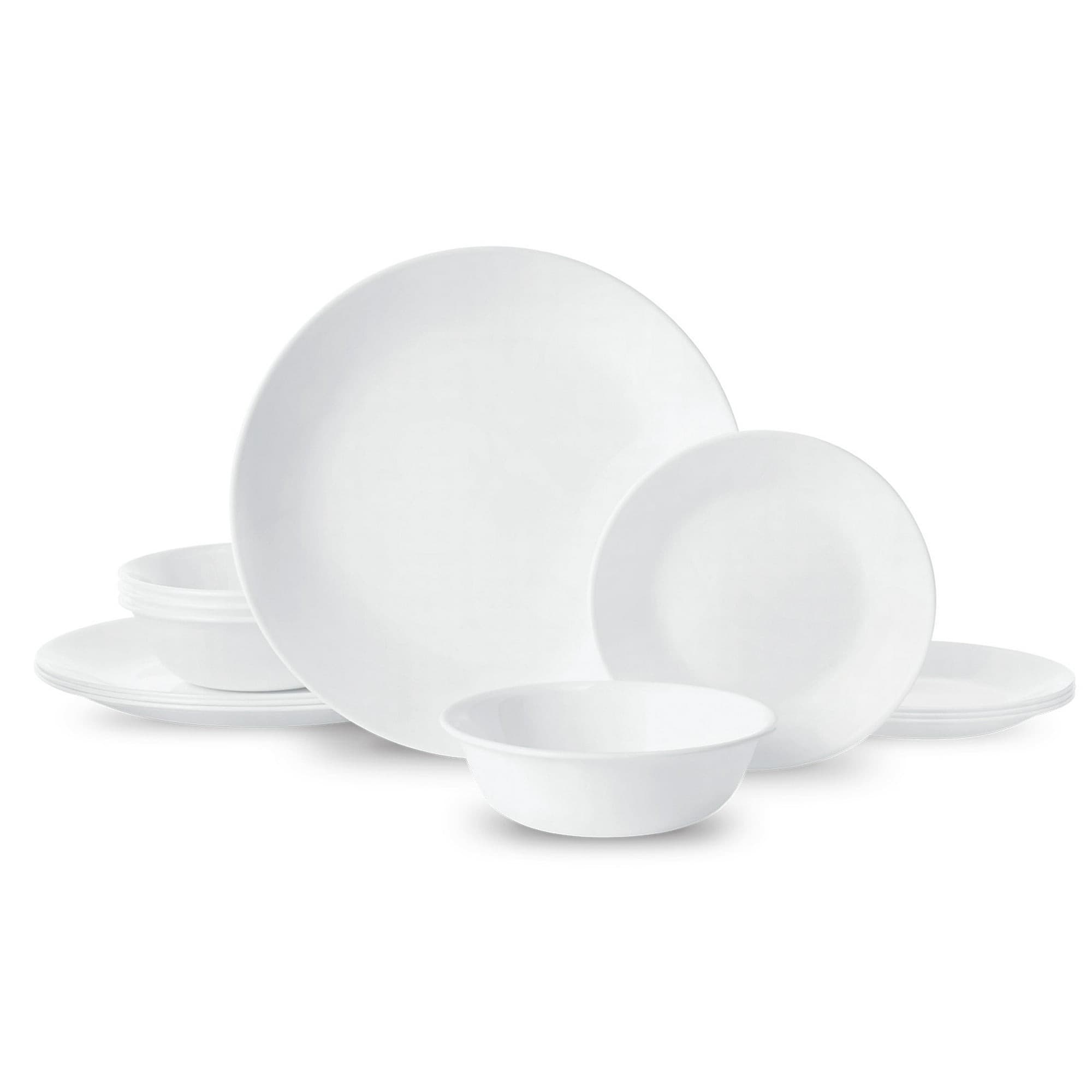 Walmart #ad :Corelle Winter Frost White 12-Piece Glass Dinnerware Set (Service for 4) For $29.96