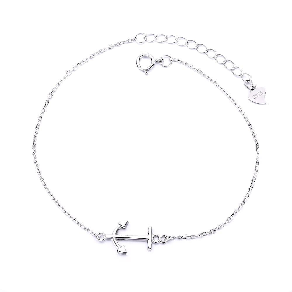 Walmart #ad :Amy and Annette 18K White Gold Plated Nautical Anchor Bracelet For $16.99 (Reg $59.99)