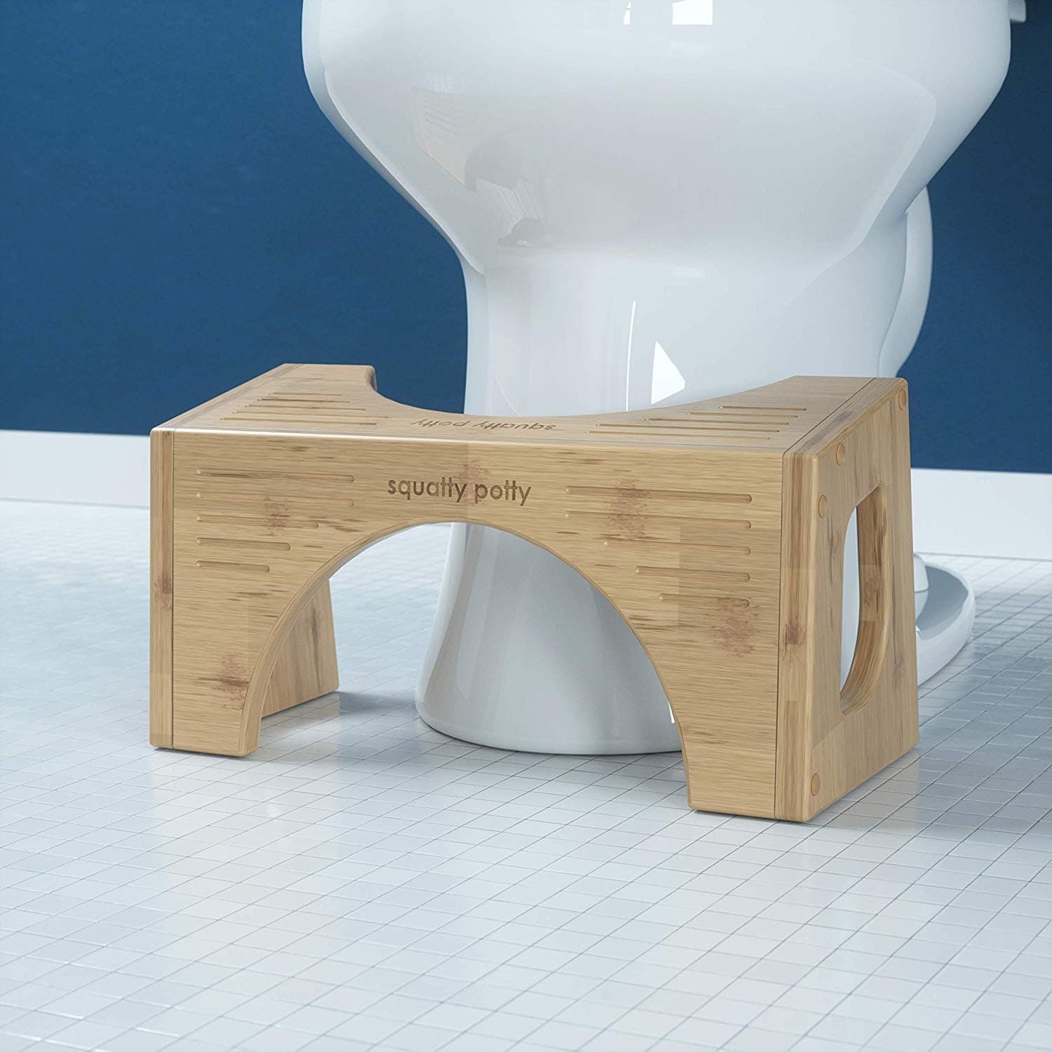 Amazon : Squatty Potty 7″/9″ 2-in-1 The Original Bamboo Flip Toilet Stool $23.99 (Reg $39) . #ad