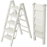 Amazon : 5-Step Folding Ladder with Floor Standing Shoe Rack $49.99 (Reg $100) + Free  shipping. #ad