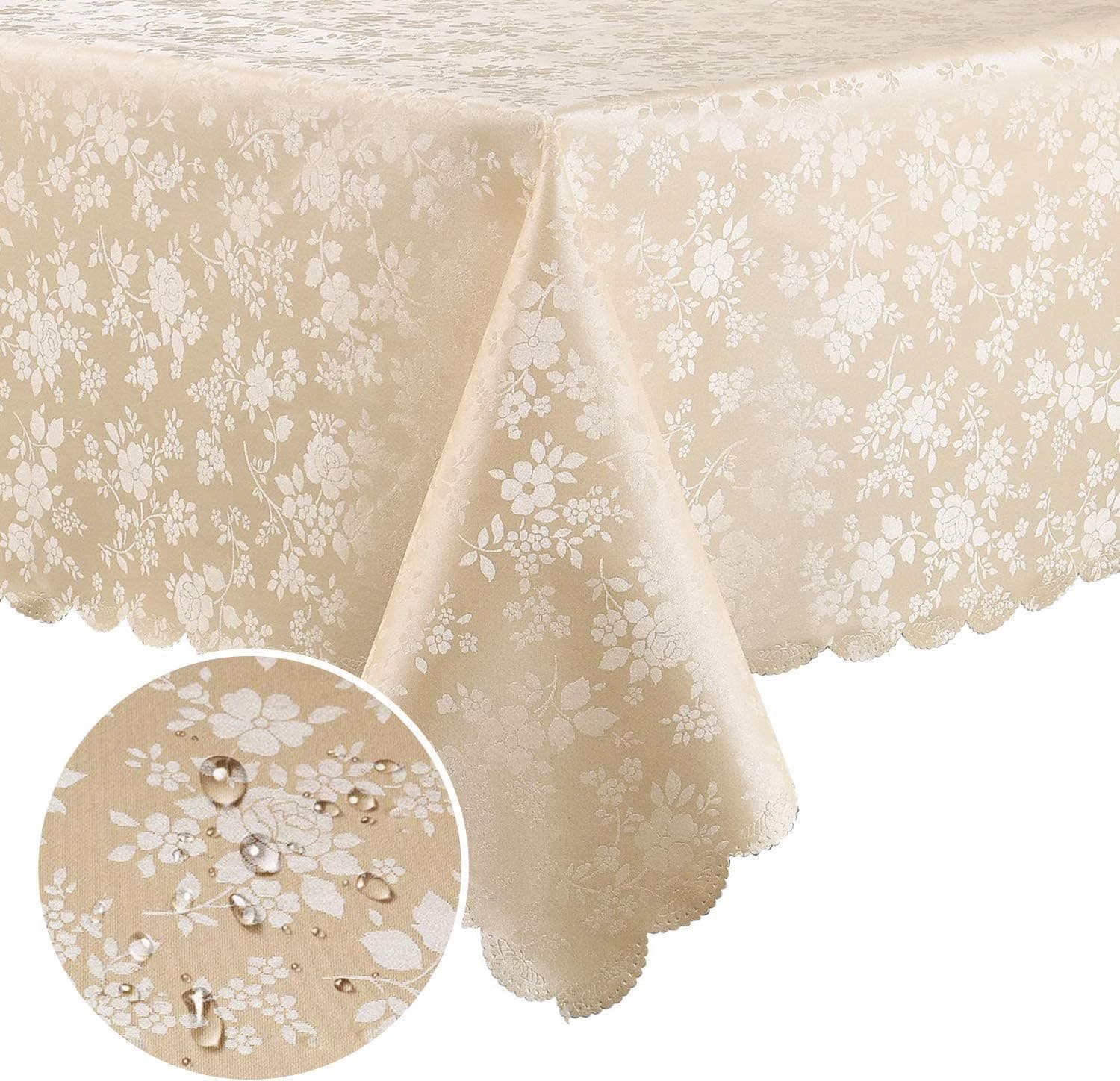 Amazon : Smiry Rectangle Table Cloth, Waterproof Heavy Duty Vinyl Tablecloths $12.99 (Reg $22)  . #ad
