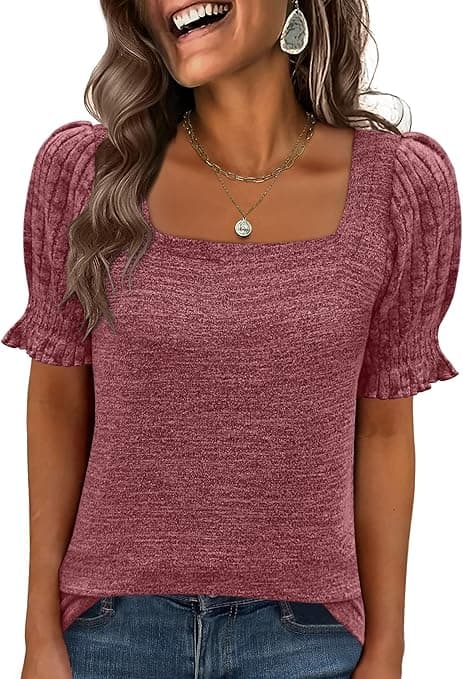Amazon : ANRABESS Womens Tops Summer Dressy $6 (Reg $10) + Free prime shipping. #ad