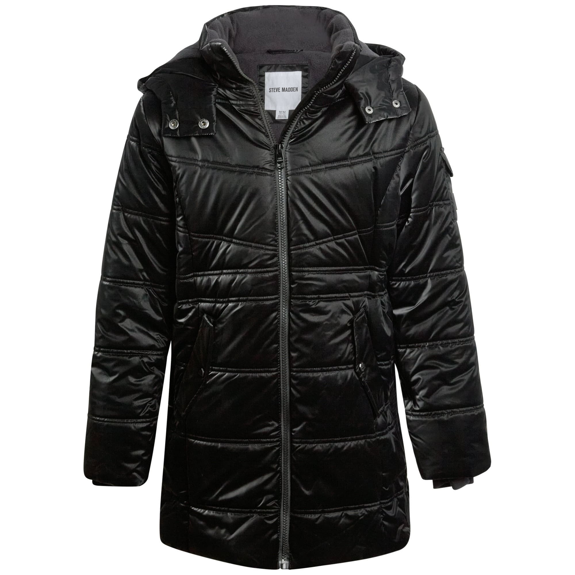 Walmart #ad :Steve Madden Girls Puffer Jacket – Insulated Long Length Parka Quilted Winter Jacket For $19.98 (Reg $39.98)