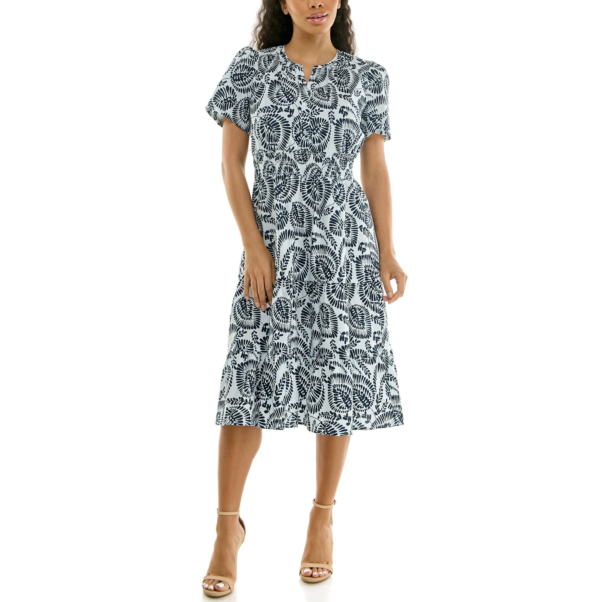 Walmart #ad :Nanette Lepore Women’s Split Neck Tiered Maxi Dress, Sizes XS-XXXL For $16.79 (Reg $19.98)