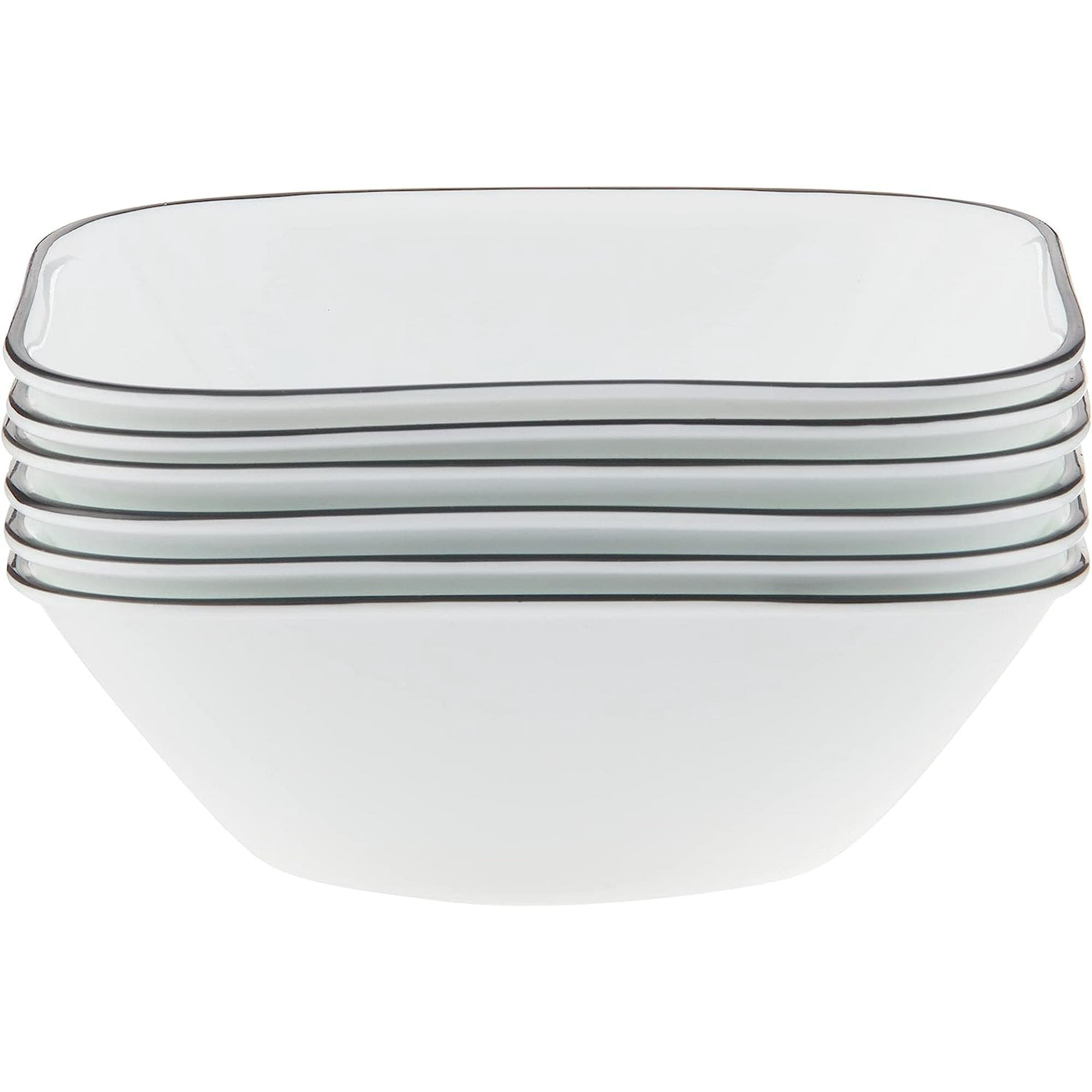 Walmart #ad :Corelle® Square Simple Lines, Soup Bowl, Set of 6 For $43.13