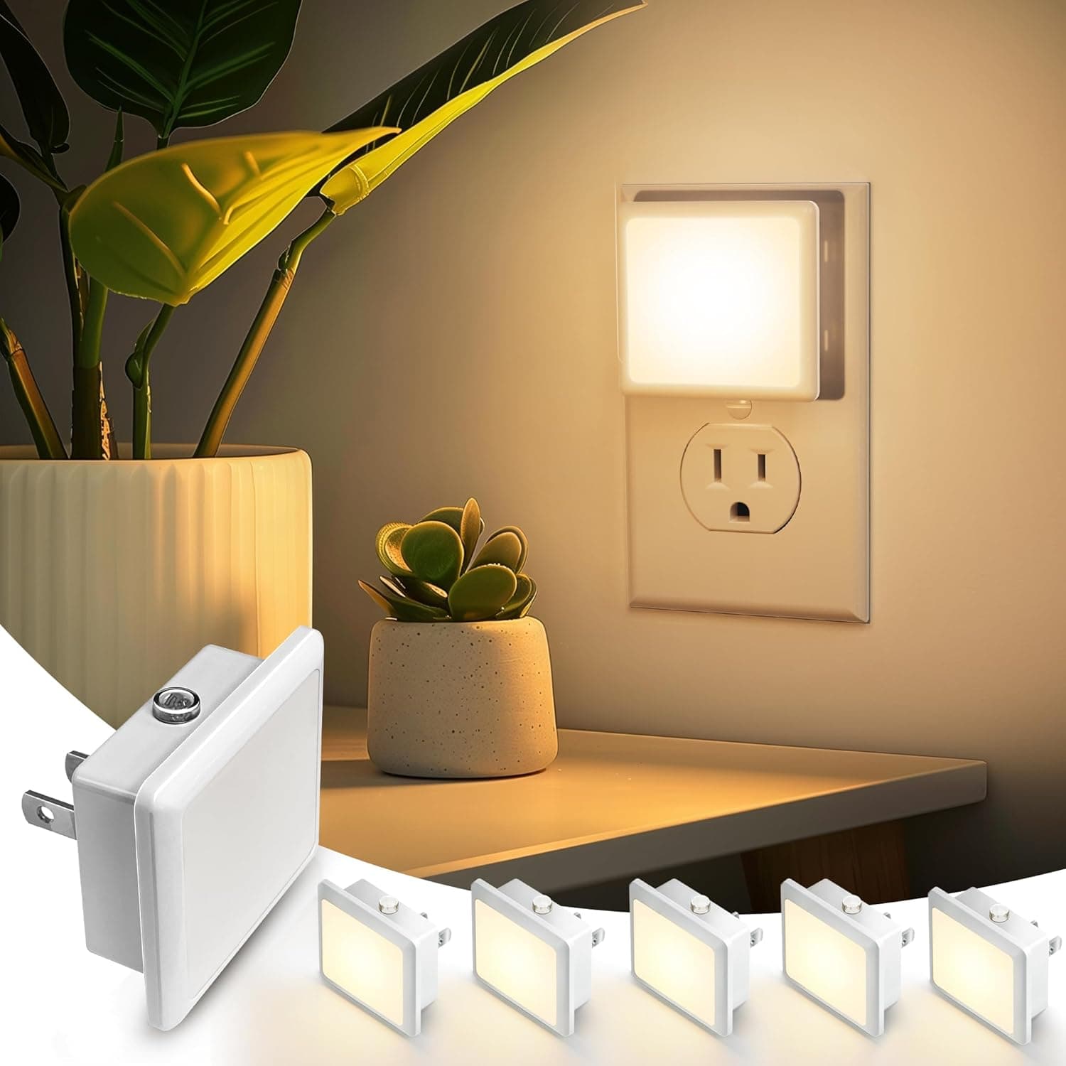 Amazon : L LOHAS LED Night Light,Night Lights Plug into Wall, [6-Pack] $9.98 (Reg $16) + Free prime shipping. #ad