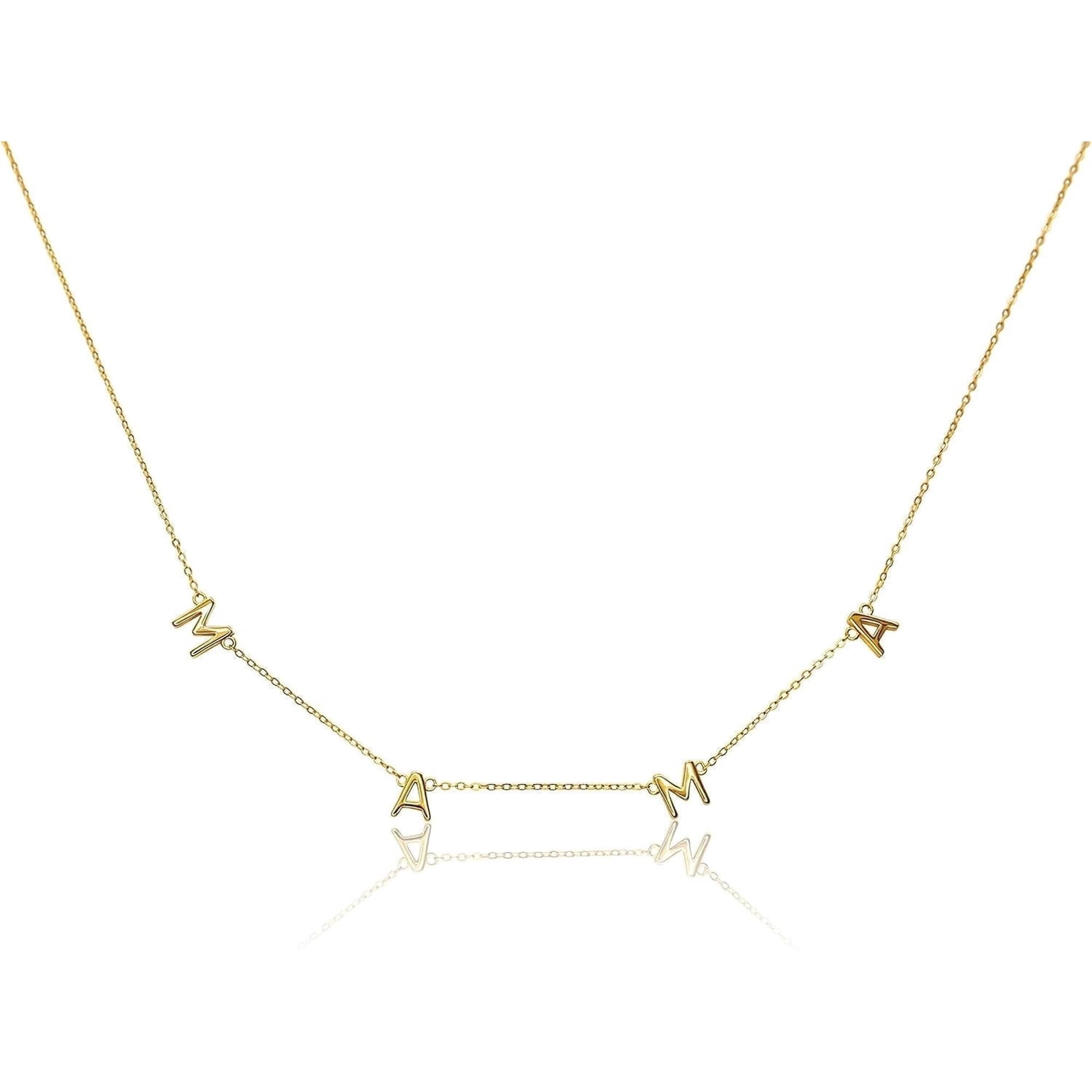 Walmart #ad :Amy and Annette Mama Necklace – (Mom , Mother – Great Gift) in 14K Gold Plated For $18.99 (Reg $59.99)