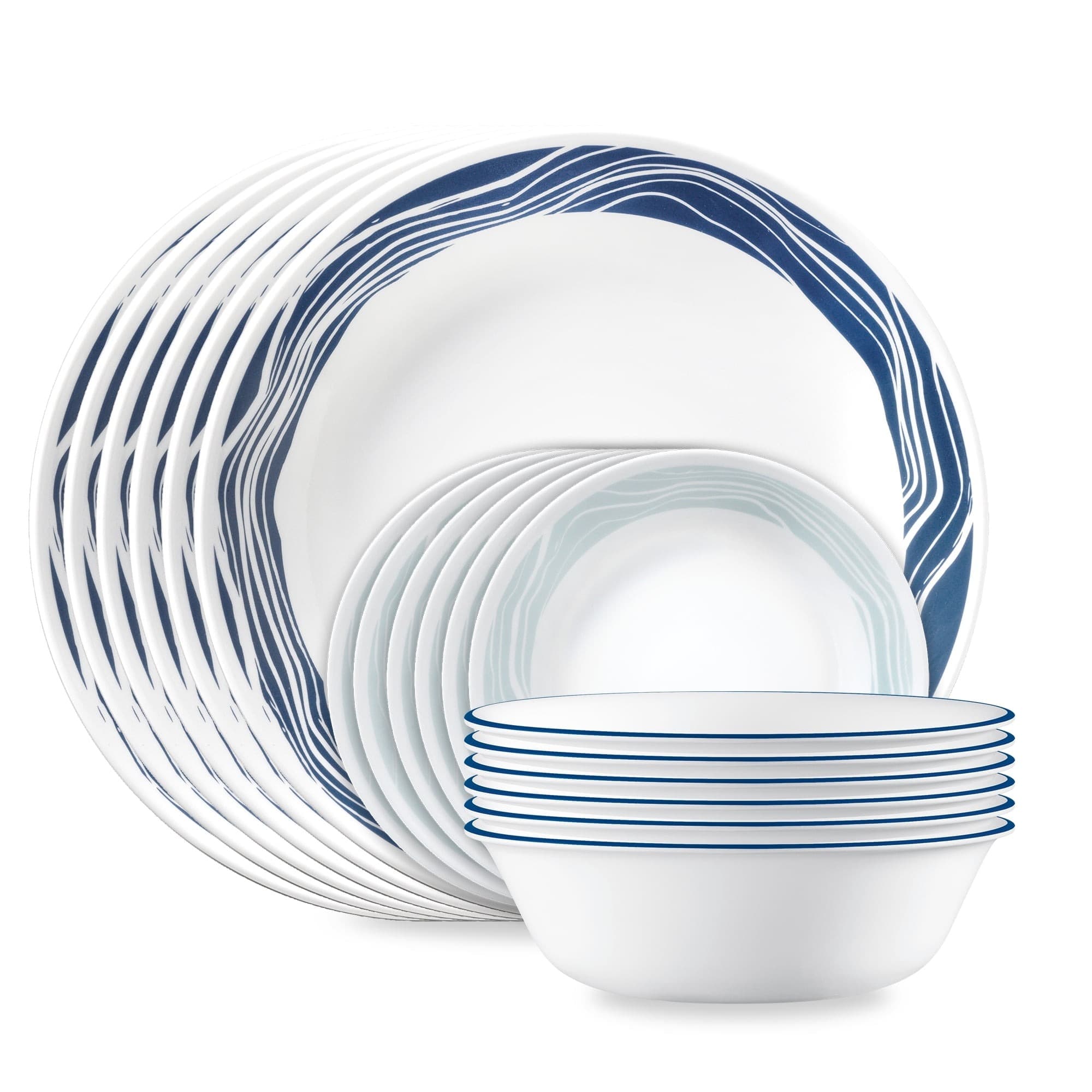 Walmart #ad :Corelle Acadia 18-Piece Glass Dinnerware Set (Service for 6) For $79.99
