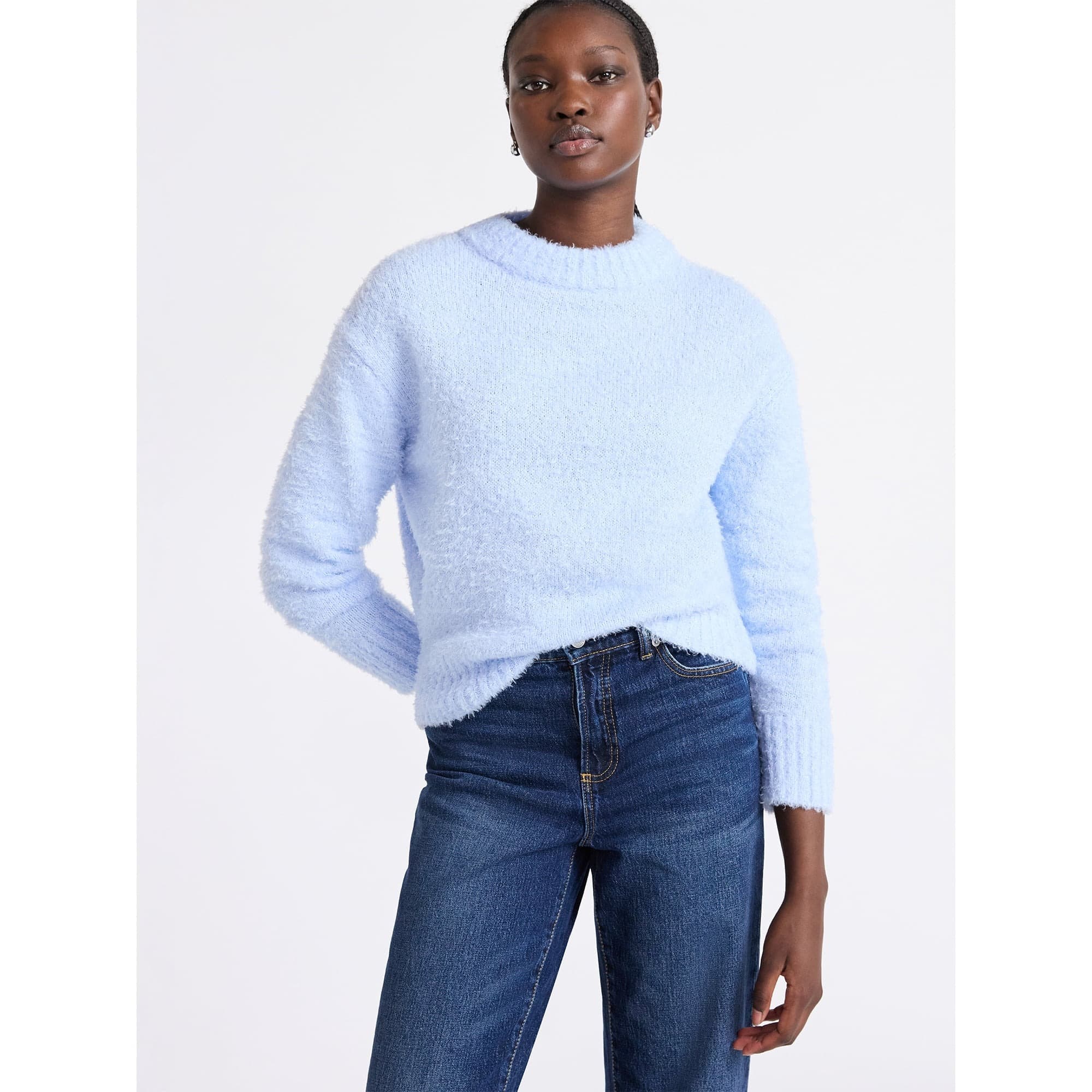 Walmart #ad :Free Assembly Women’s Mock Neck Wedge Sweater with Long Sleeves, Sizes XS-XXL For $9.96 (Reg $26)