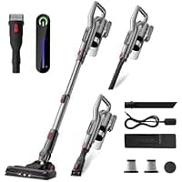 Amazon : Rechargeable Cordless Vacuum Cleaner with LED Touch Screen $39.99 + Free  shipping. #ad