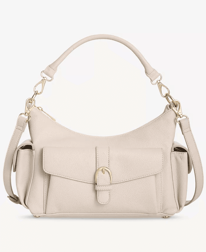 Macys #Ad:On 34th Jynna Medium Solid Shoulder Bag $29.85 (was $99.50) + free shipping.