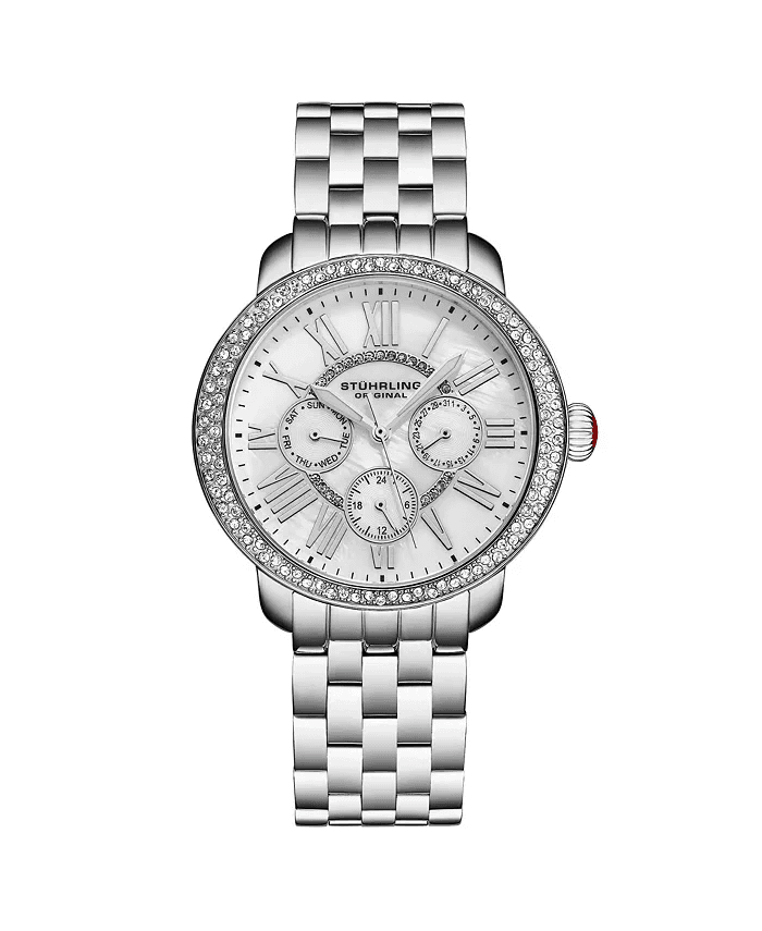 Macys #Ad:Stuhrling Sonata Women’s 38mm Quartz Multifunction Watch $238.50 (was $795) + free shipping.