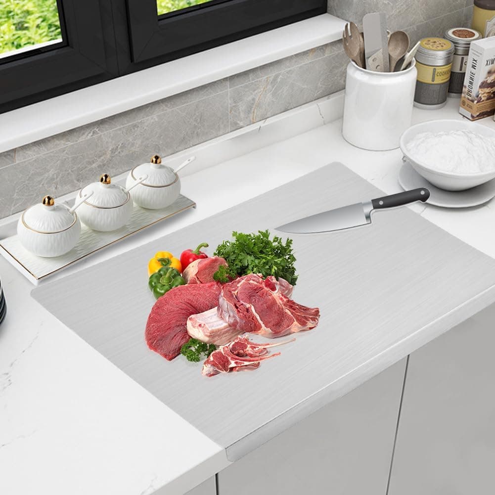 Amazon : Stainless Steel Cutting Boards for Kitchen $15.99 + Free prime shipping. #ad