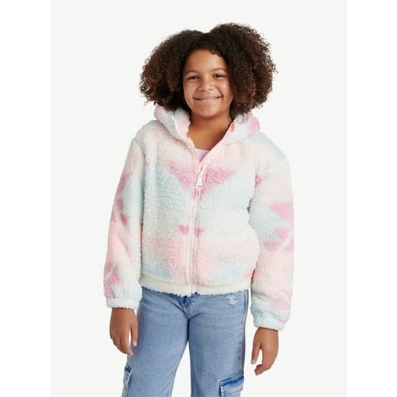 Walmart #ad :Justice Girl’s Full Zip Aztec Print Sherpa Jacket with Hood, Sizes XS – XL For $16.80 (Reg $28)
