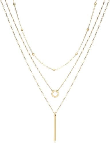 Amazon : Pearl Necklaces For Women, 18K Gold Plated $7 (Reg $16) + Free prime shipping. #ad