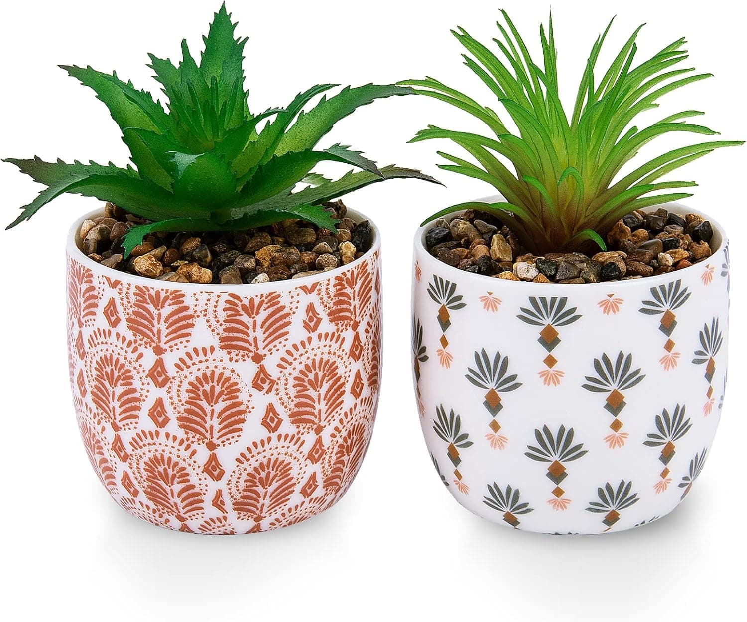 Amazon : 2 Pack Artificial Plants Small Cute Succulents in Ceramic Planters $4 (Reg $9) + Free prime shipping. #ad