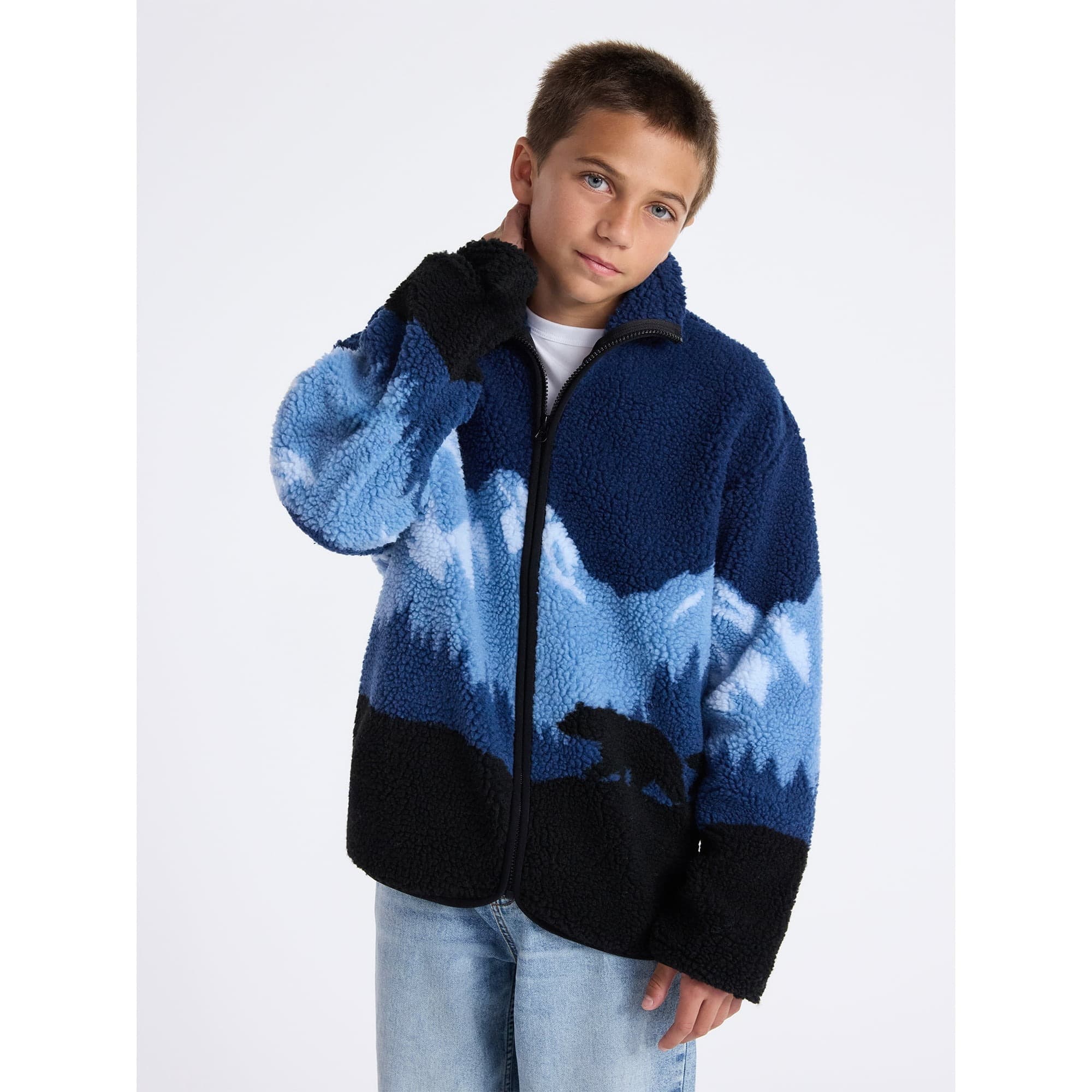 Walmart #ad :Weekend Academy Boys Faux Shearling Full Zip Jacket, Sizes 4-18 For $6.98 (Reg $14)