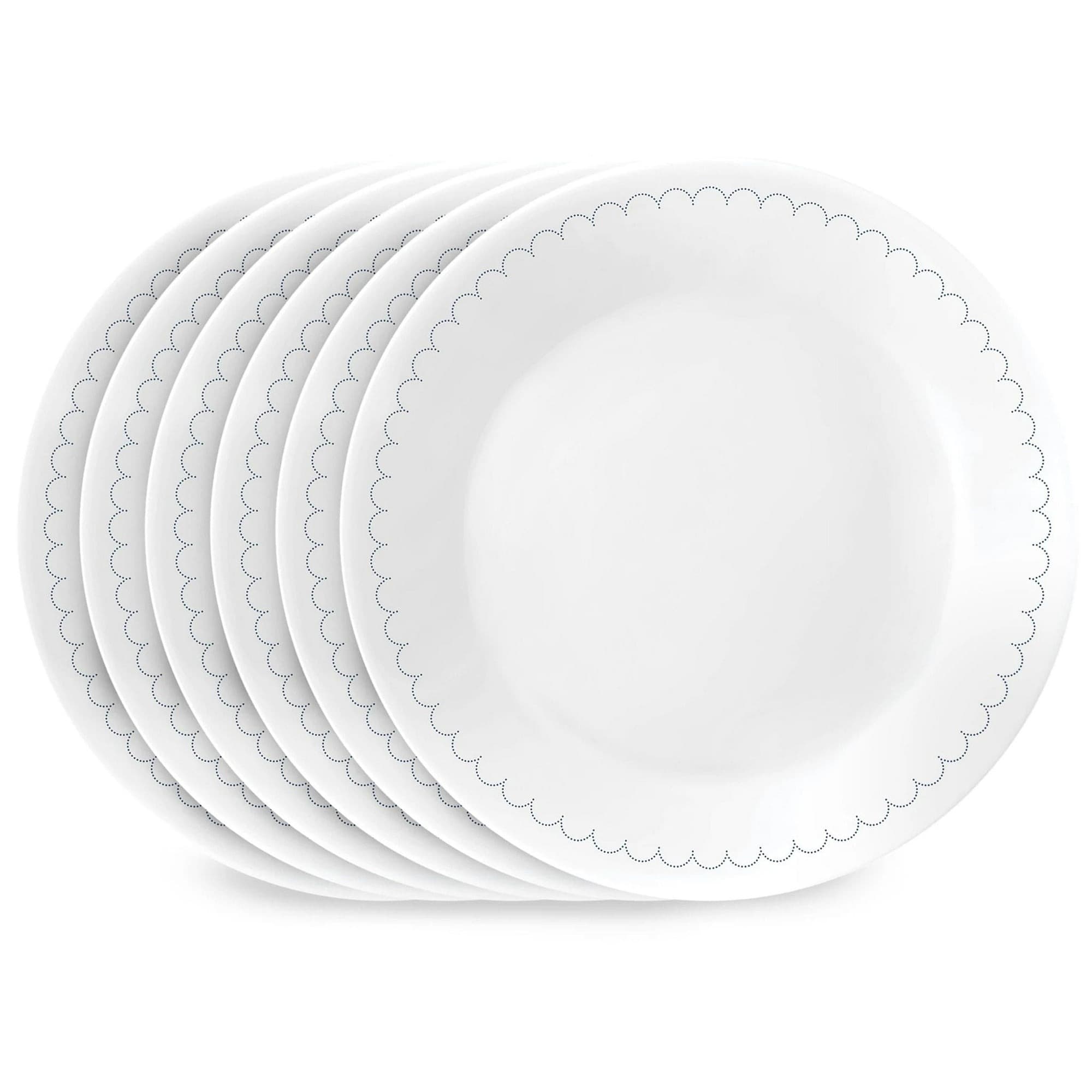 Walmart #ad : Corelle Caspian Lace 8.5″ Glass Salad Plate (Set of 6) For $36