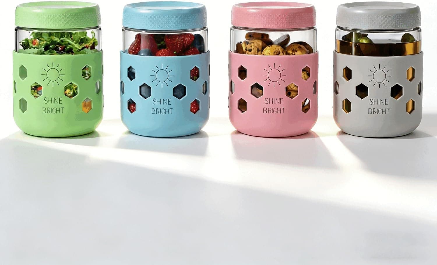 Amazon : 4 Pack Overnight Oats Containers with Lids $13.99 (Reg $19) + Free prime shipping. #ad