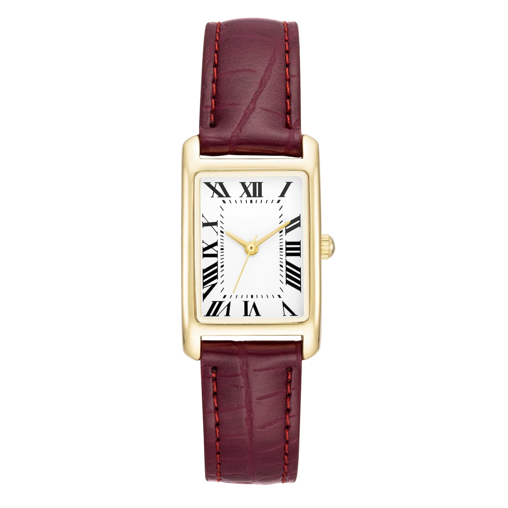 Walmart #ad :Time and Tru Gold Tone Ladies Watch with Leather Strap For $6 (Reg $11.98)