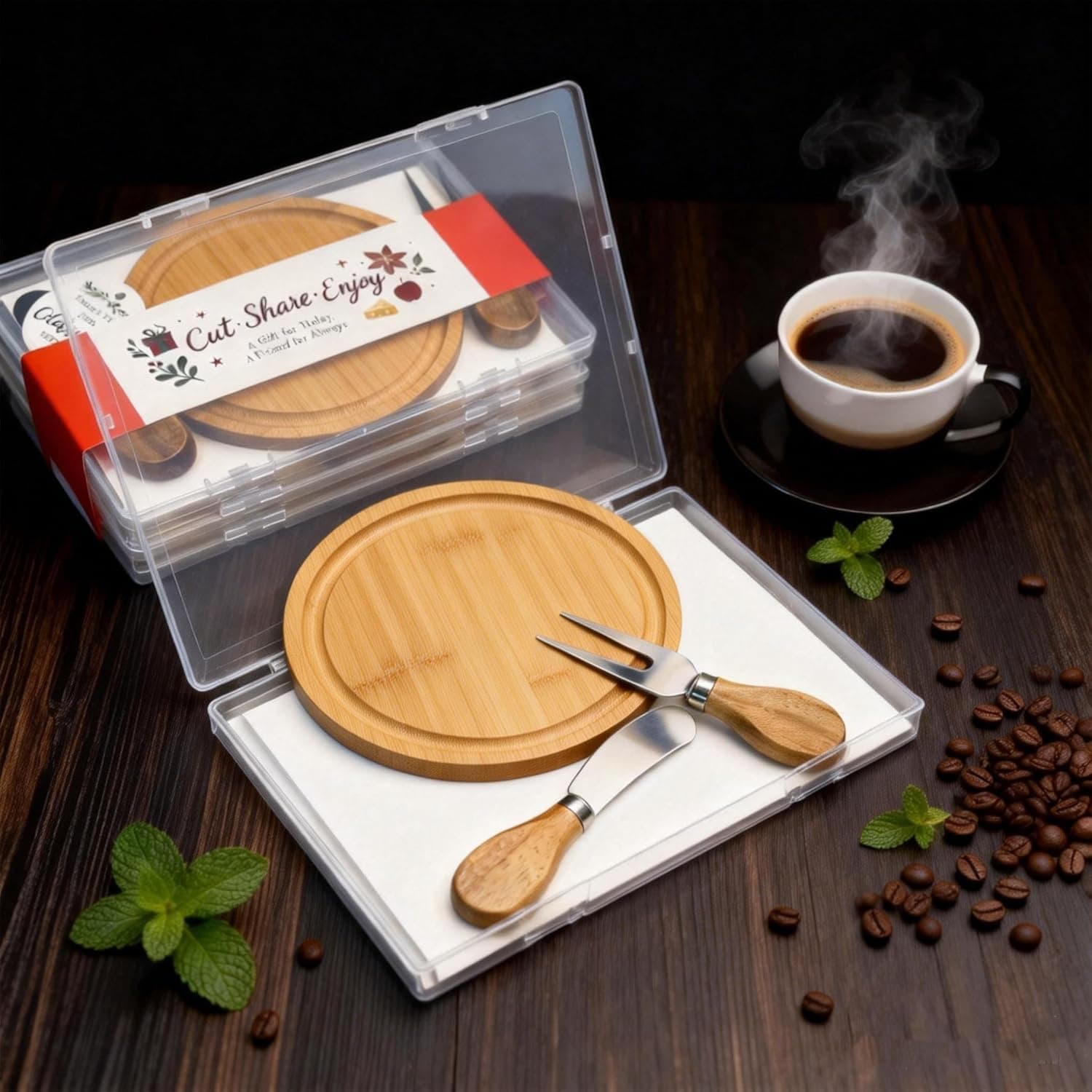 Amazon : Upgraded storage-ready Small Cheese Board Set $6.99 (Reg $8) + Free prime shipping. #ad