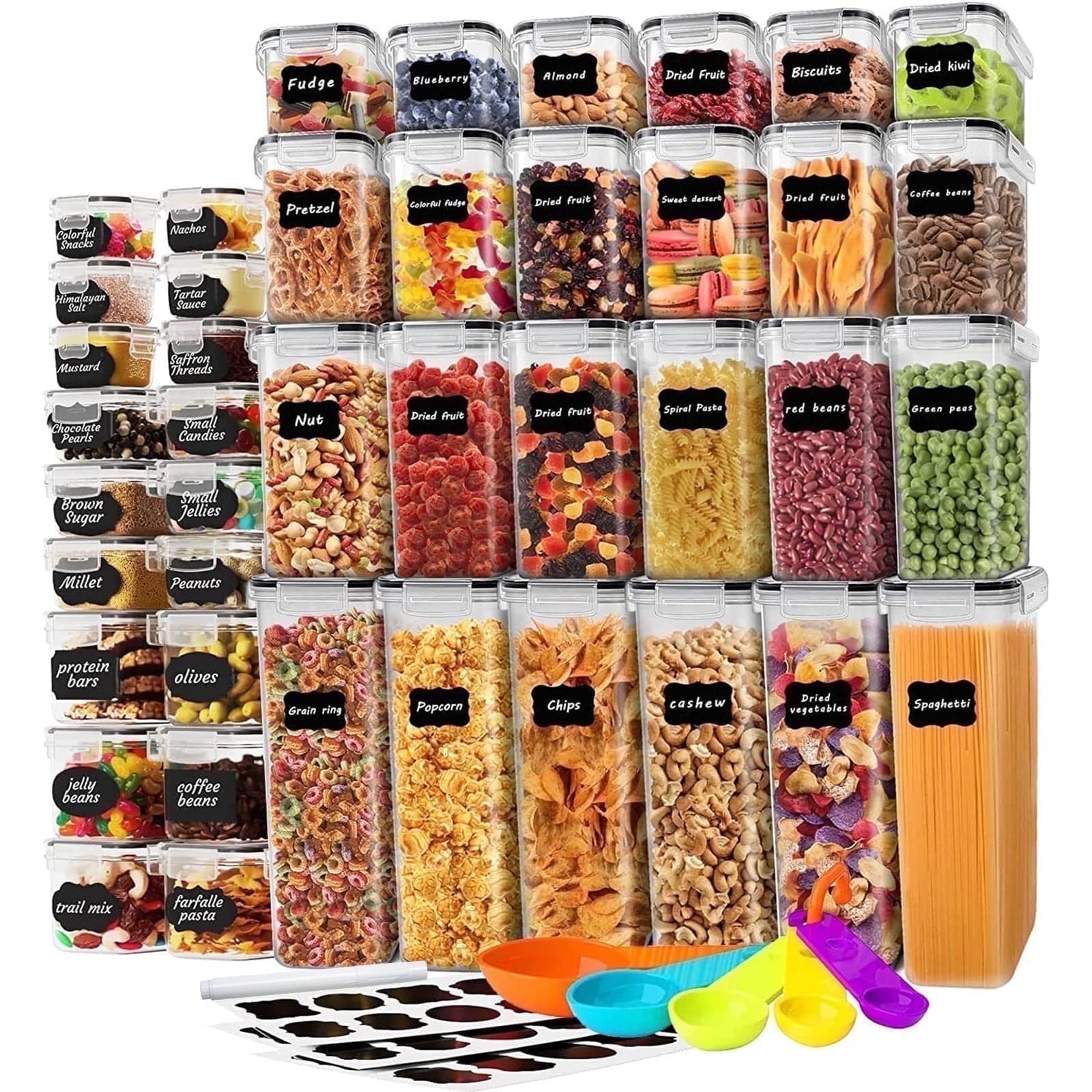 Walmart #ad :stusgo 42 Pcs Airtight Food Storage Containers Set with Lids For $35.78 (Reg $42.99)
