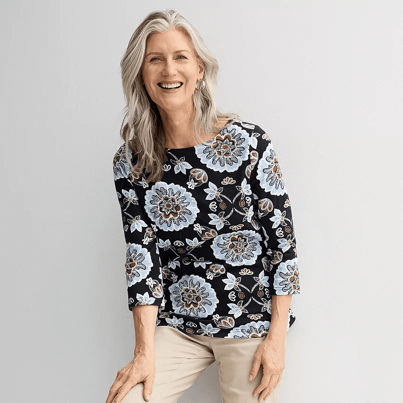 Kohl’s #ad:Women’s Croft &amp; Barrow® Boatneck Top $9.93 (was $17.99) + store pickup.