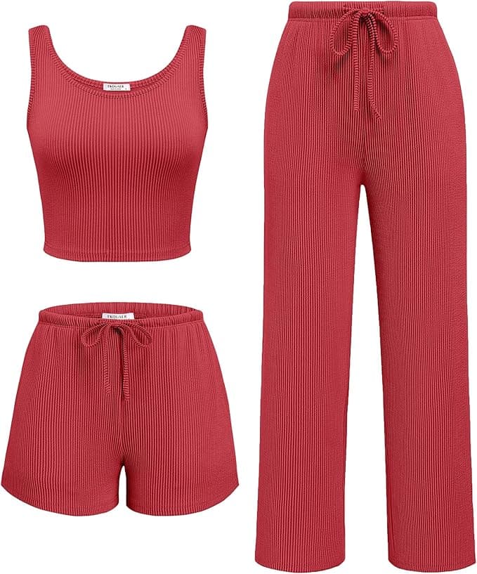 Amazon : Ekouaer Women’s 3 Piece Lounge Set $13 (Reg $35) + Free prime shipping. #ad