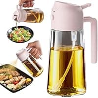 Amazon : 16-Oz Glass 2-in-1 Olive Oil Dispenser &amp; Sprayer (Various Colors) $7.54 (Reg $10) + Free prime shipping. #ad