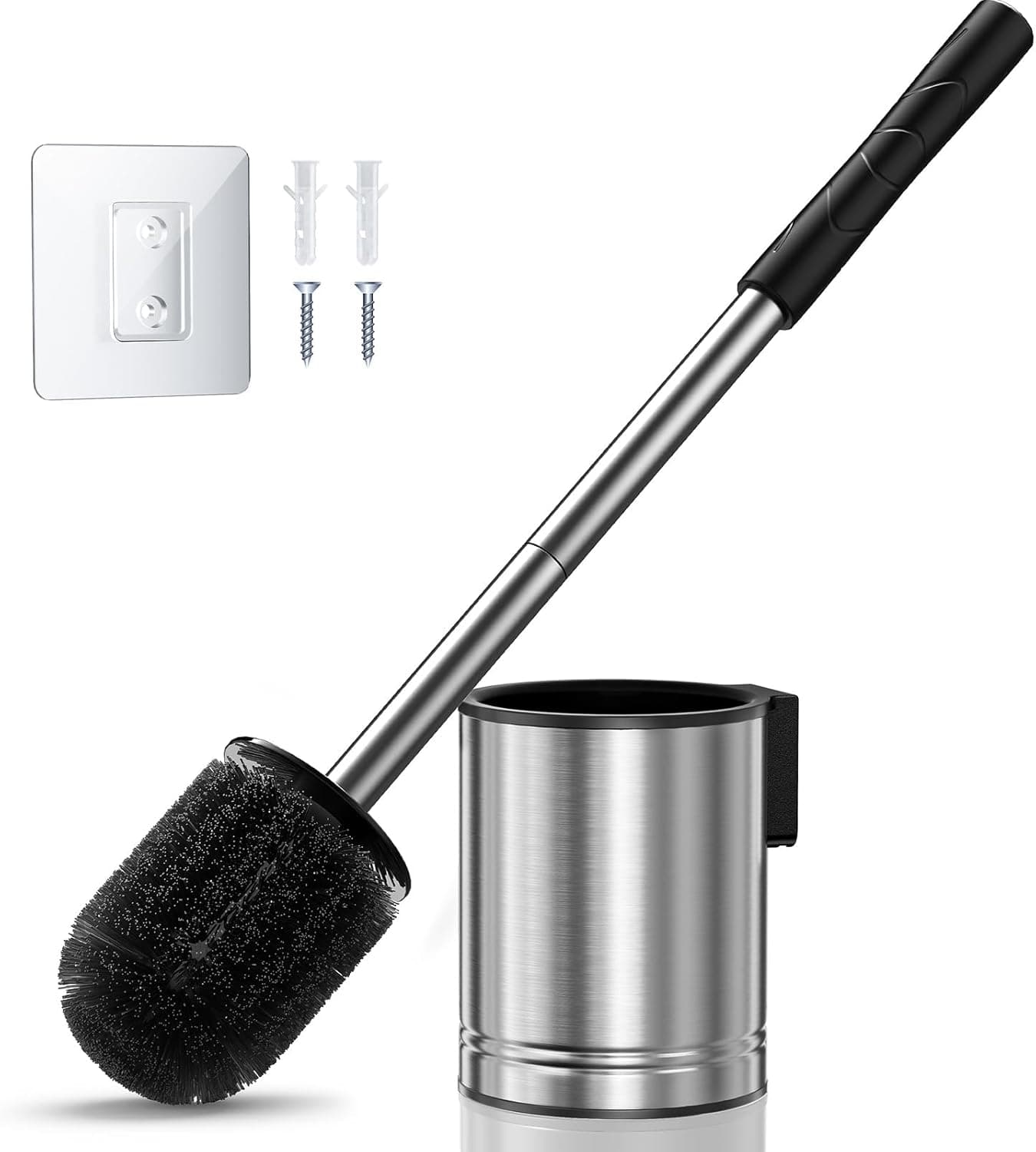 Amazon : HAMITOR Toilet Bowl Brush Set $5.99 (Reg $10) + Free prime shipping. #ad