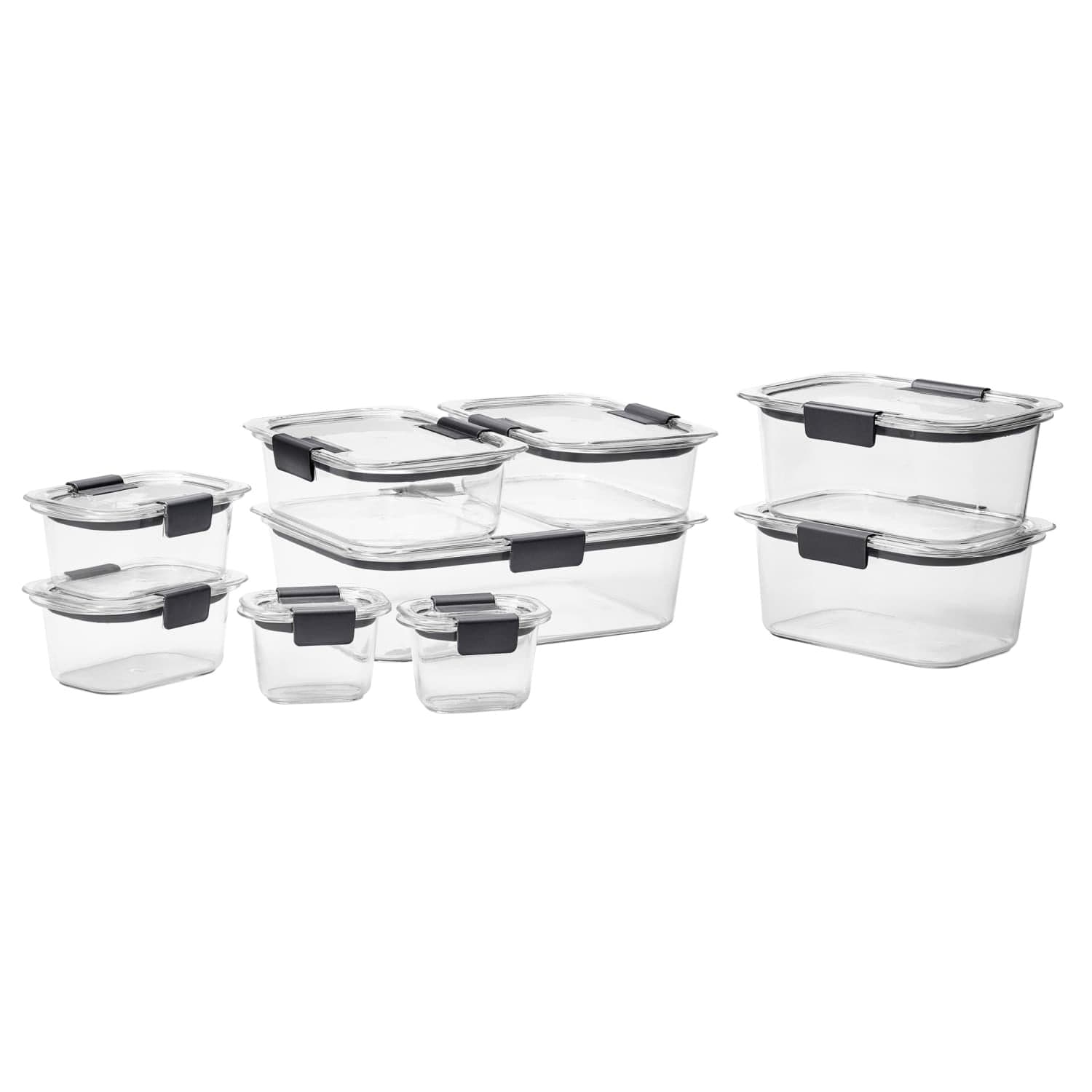 Walmart #ad :Rubbermaid Brilliance Food Storage Containers, 18 Piece Set For $28.32 (Reg $41.99)