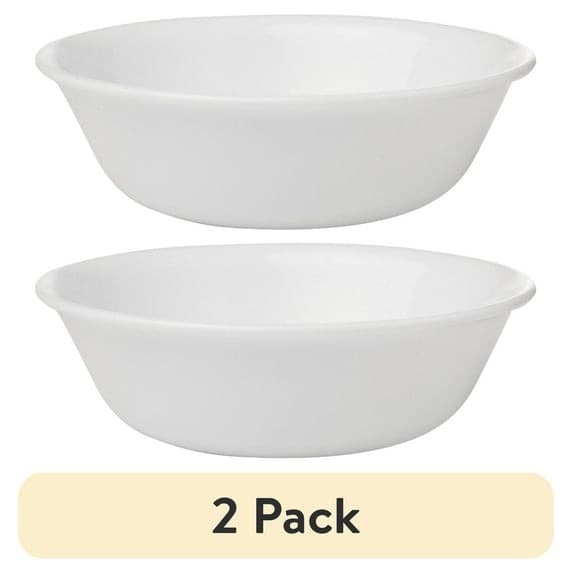 Walmart #ad :(2 pack) Corelle Livingware 10-Ounce Dessert Bowl, Winter Frost White For $7.84