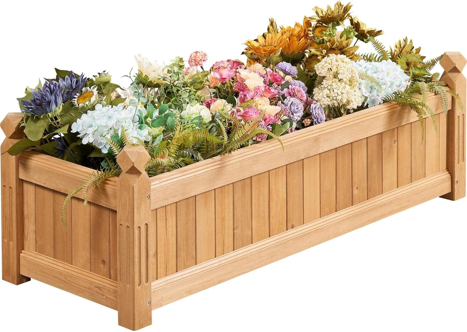 Amazon : Yaheetech 43.5-inch x 16-inch x 14-inch Wooden Raised Garden Bed for $52.98 (Reg $75)  . #ad