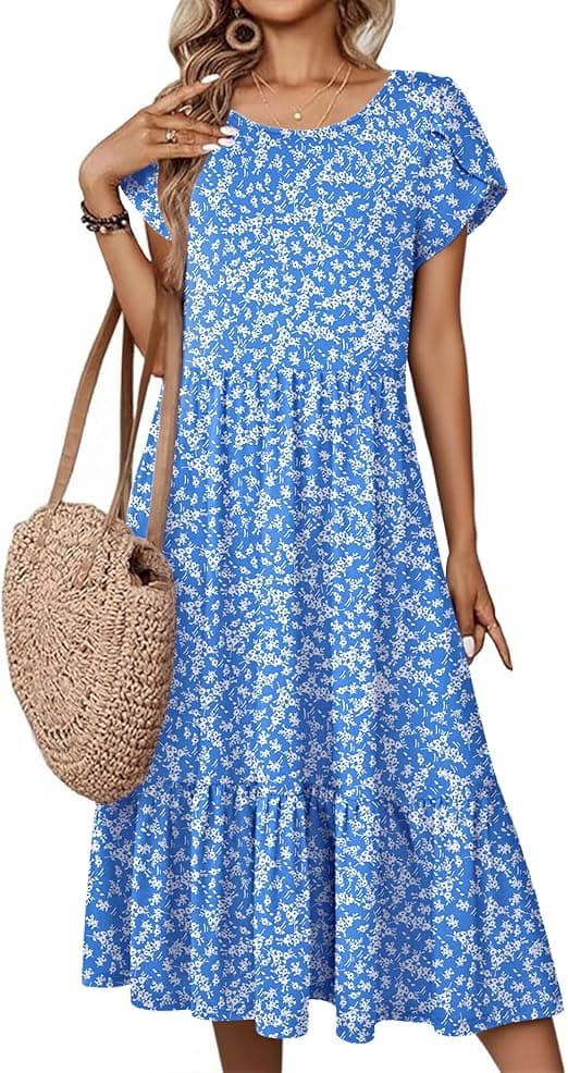 Amazon : HOTOUCH Summer Dresses for Women $9 (Reg $35) + Free prime shipping. #ad
