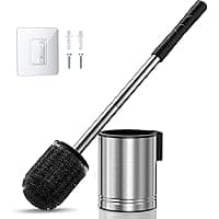 Amazon :HAMITOR Toilet Bowl Brush Set with Hidden Holder  $5.99  (Reg $10) + Free prime shipping. #ad