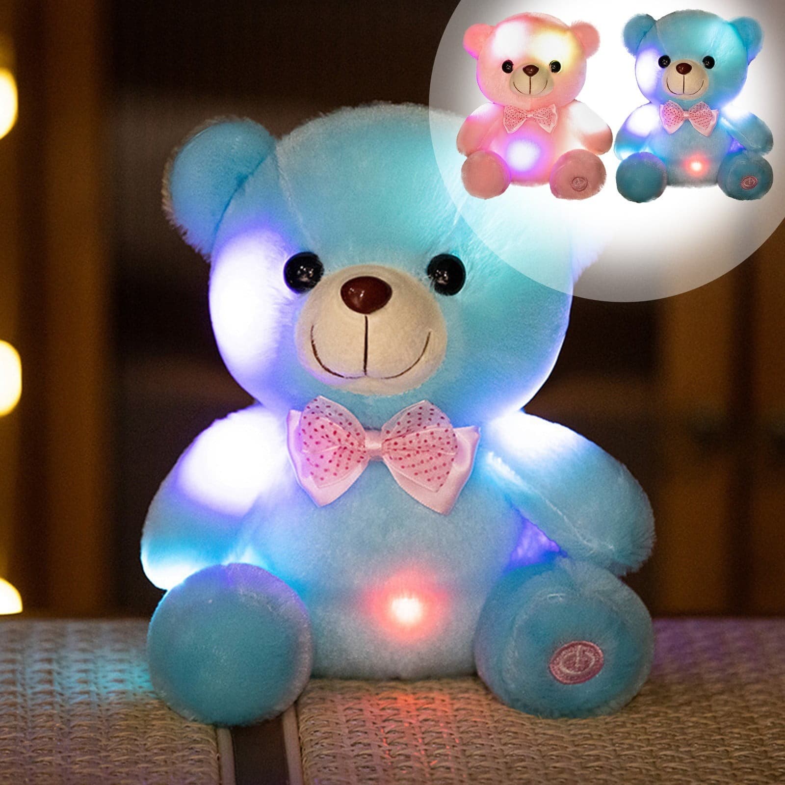 Walmart #ad :Colorful Light Up Bear,Valentine Day Gift,Colorful Color Changing Glowing Color Lovely Bear For $5.83 (Reg $6.54)