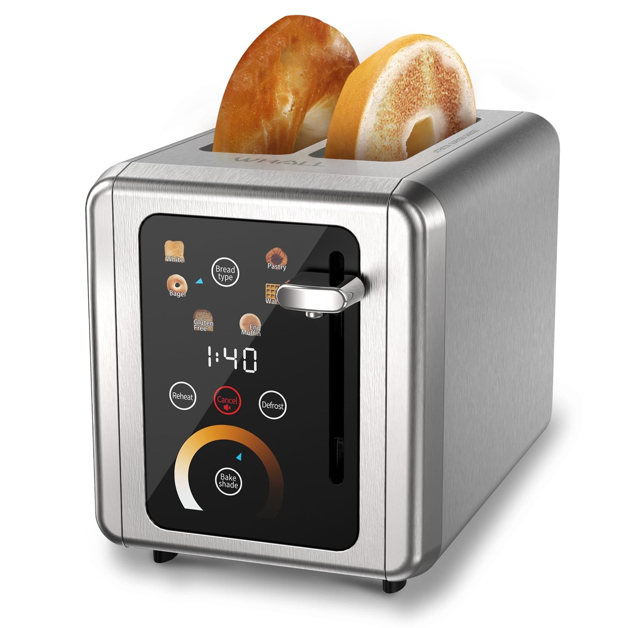 Walmart #ad :WHALLULTRA Touchscreen Toaster 2 Slice, Stainless Steel, 1.5 ” Wide Slots, Bagel For $35.49 (Reg $119.99)