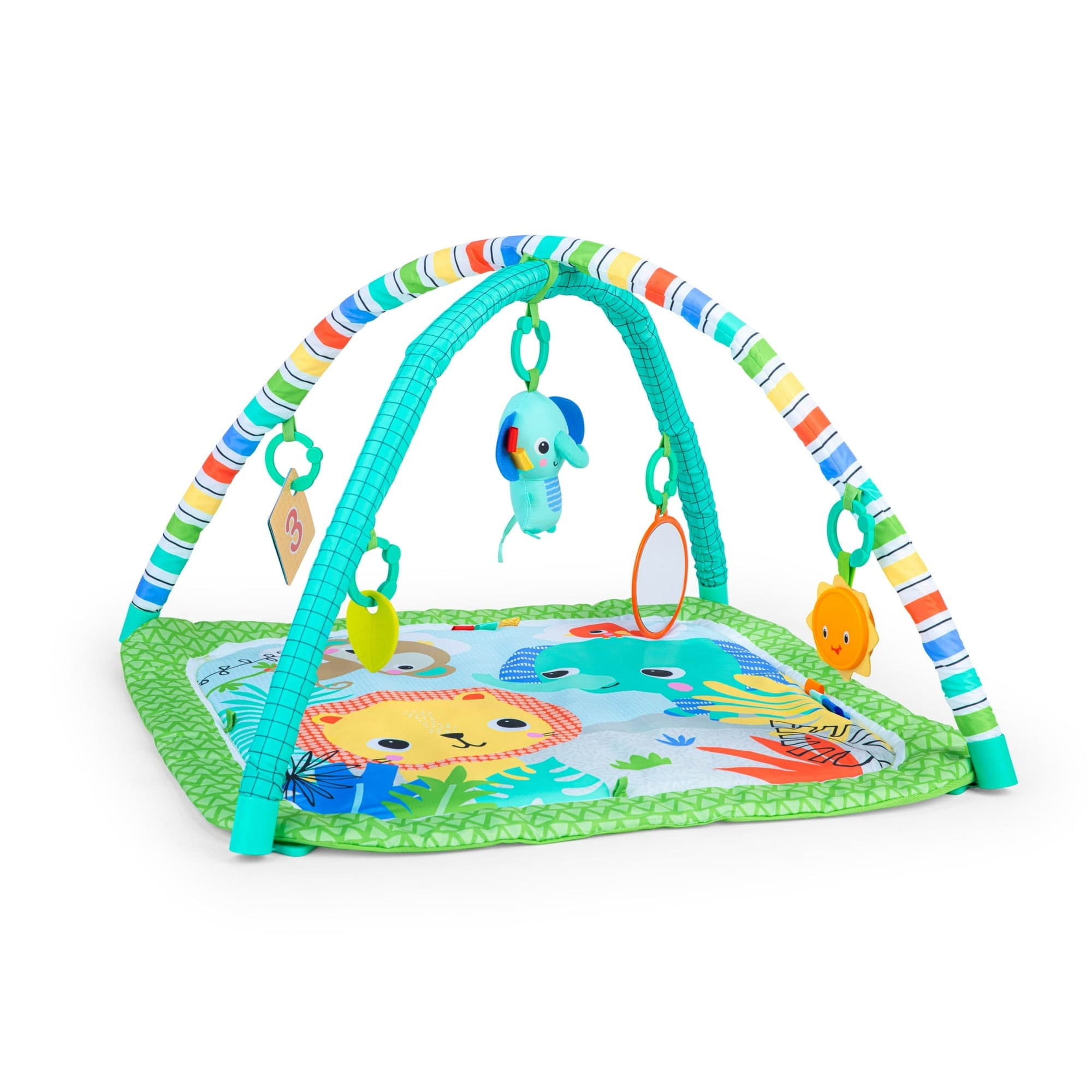 Walmart #ad :Bright Starts Wild Wiggles Baby Activity Gym &amp; Play Mat, FoldAway Toy Bar For $19.96 (Reg $22.94)
