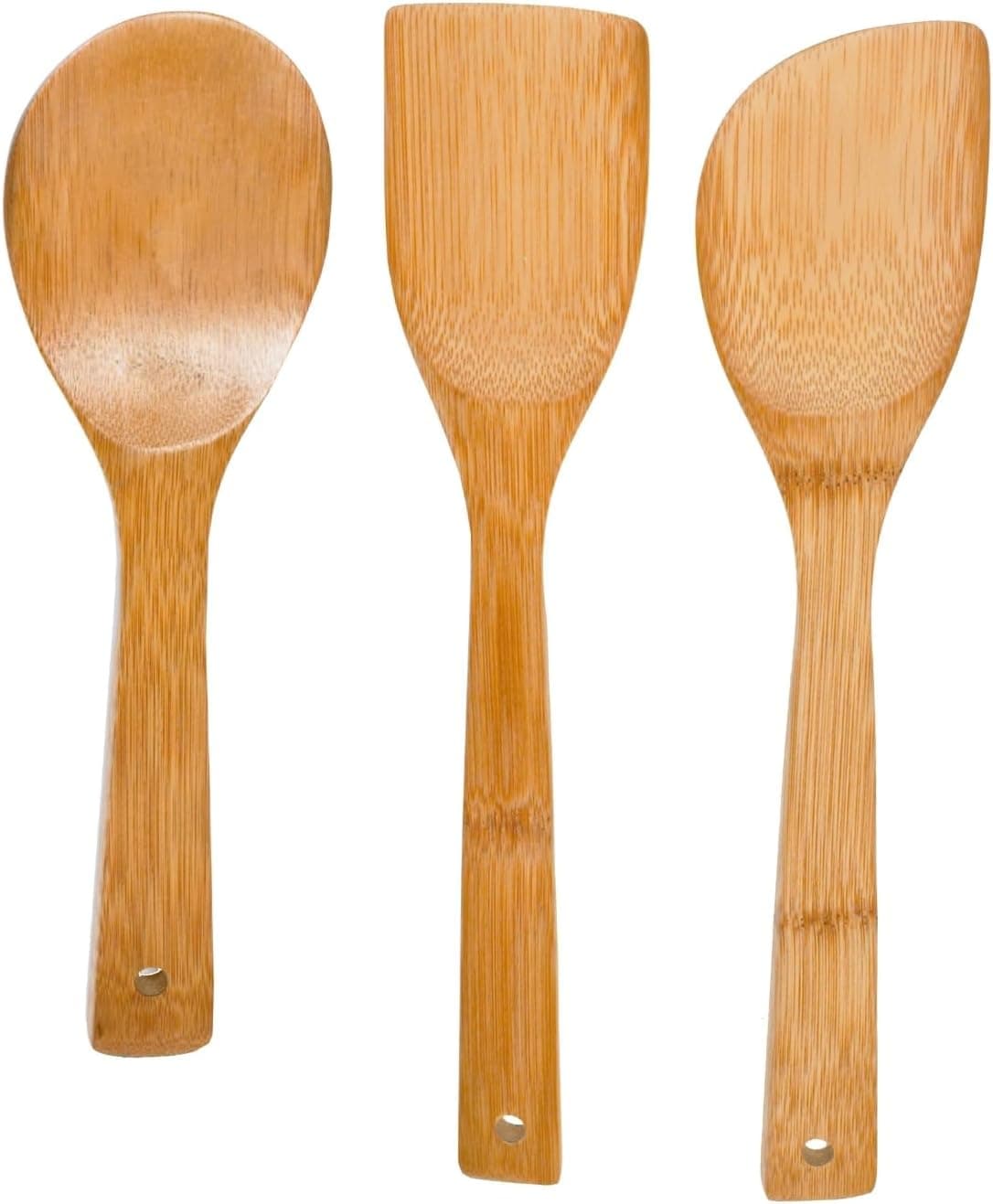 Amazon : IMUSA USA Cookware Spoon Set 3-Piece, Bamboo for $4.97 (Reg $13) + Free prime shipping. #ad