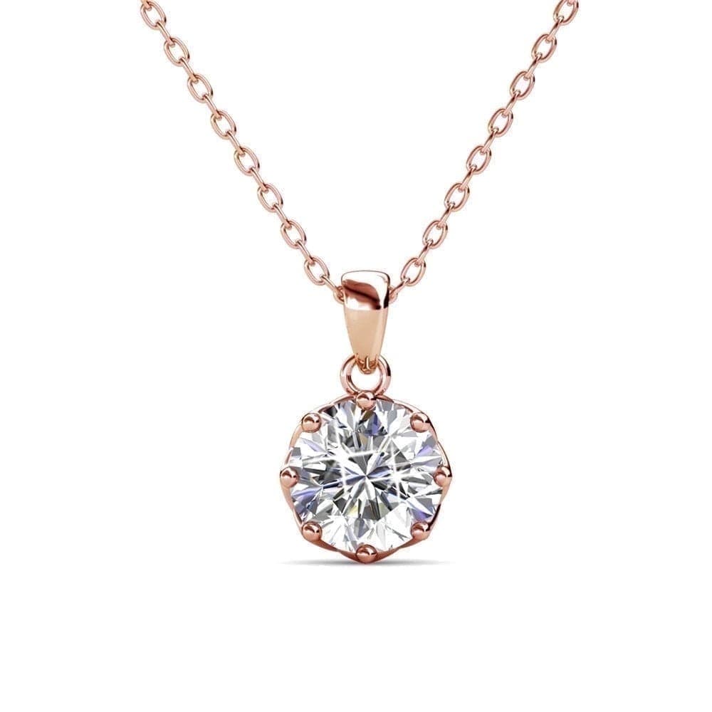 Walmart #ad :Cate &amp; Chloe Eden 18k Rose Gold Plated Pendant Necklace For $17.99 (Reg $119)