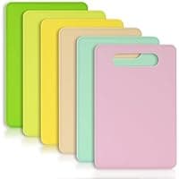Amazon :6-Pack 12″ x 8″ Kitchen Plastic Cutting Board Set $7.99 + Free prime shipping. #ad