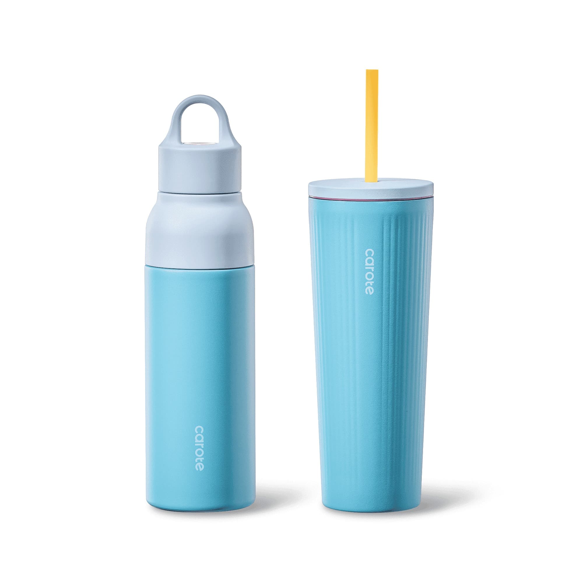 Walmart #ad :Carote 2-pack, 19 fl oz &amp; 21 fl oz, Insulated Stainless Steel Highlight Series Water Bottles, For $12.99 (Reg $79.99)