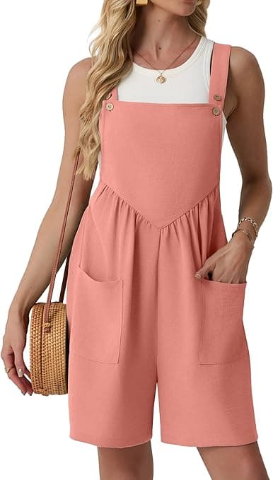 Amazon : Lepunuo Summer Rompers for Women Sleeveless Short Jumpsuits $8.09 (Reg $15) + Free prime shipping. #ad