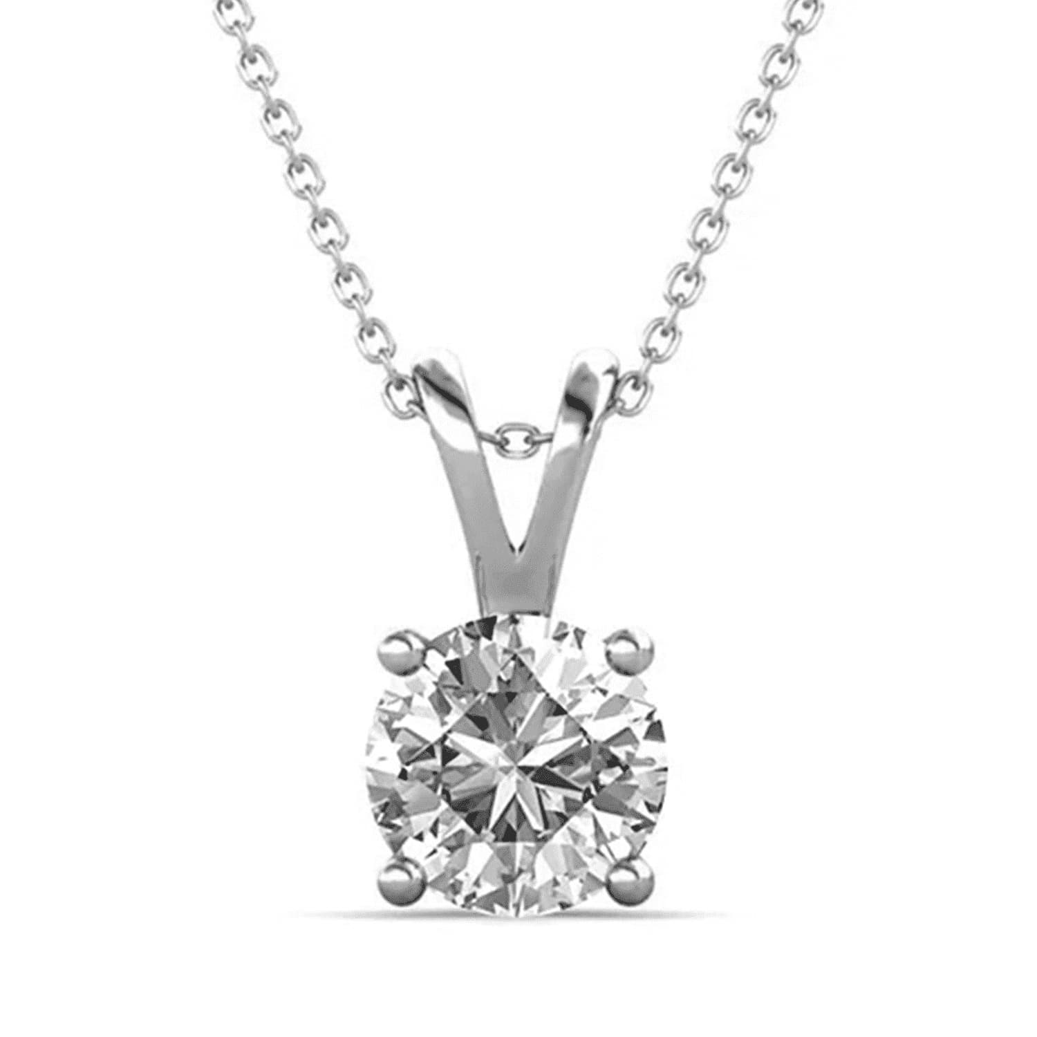 Walmart #ad :Cate &amp; Chloe Faye 18k White Gold Plated Silver Pendant Necklace For $17.99 (Reg $119)