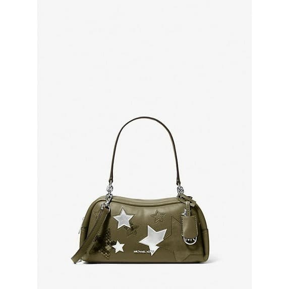 Walmart #ad : Michael Kors Outlet Cecily Small Embellished Shoulder Bag – Olive For $95.23 (Reg $113)