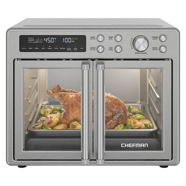 Sam’s Club #ad: Chefman 10-in-1 Stainless Steel French Door Toaster Oven Air Fryer for $109.98 (Reg $139.98) + Free Shipping.