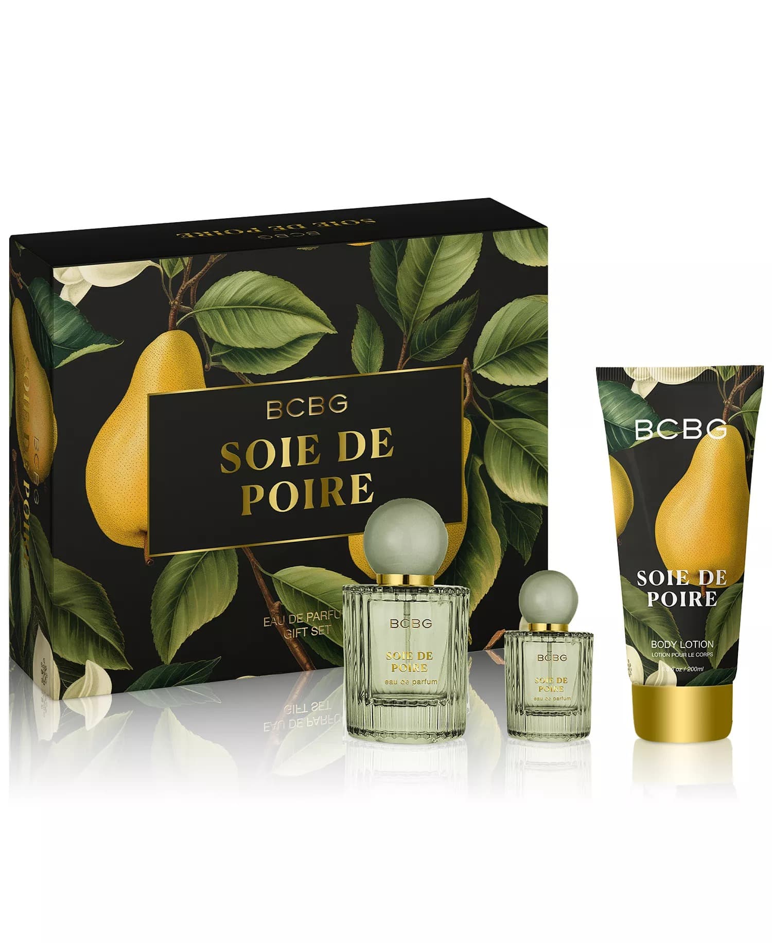 Macys #ad : BCBG 3-Pc. Soie de Poire Eau de Parfum Gift Set for $28 (reg $130) + Free Shipping.