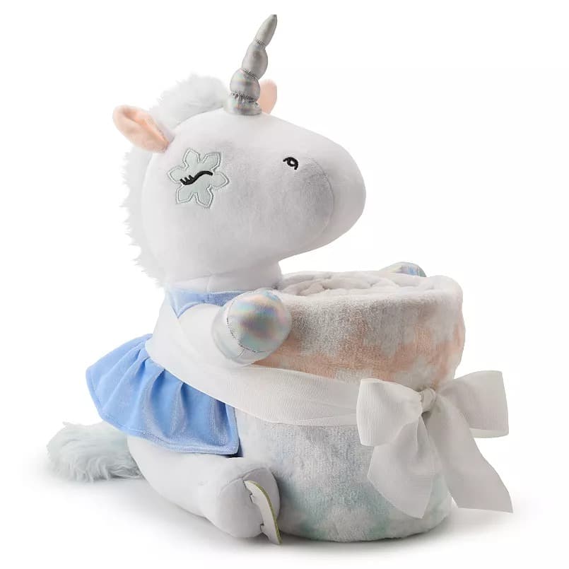 Kohls #ad : The Big One Kids White Unicorn Buddy &amp; Throw for $8.39 (Reg $30) + Free Pickup.