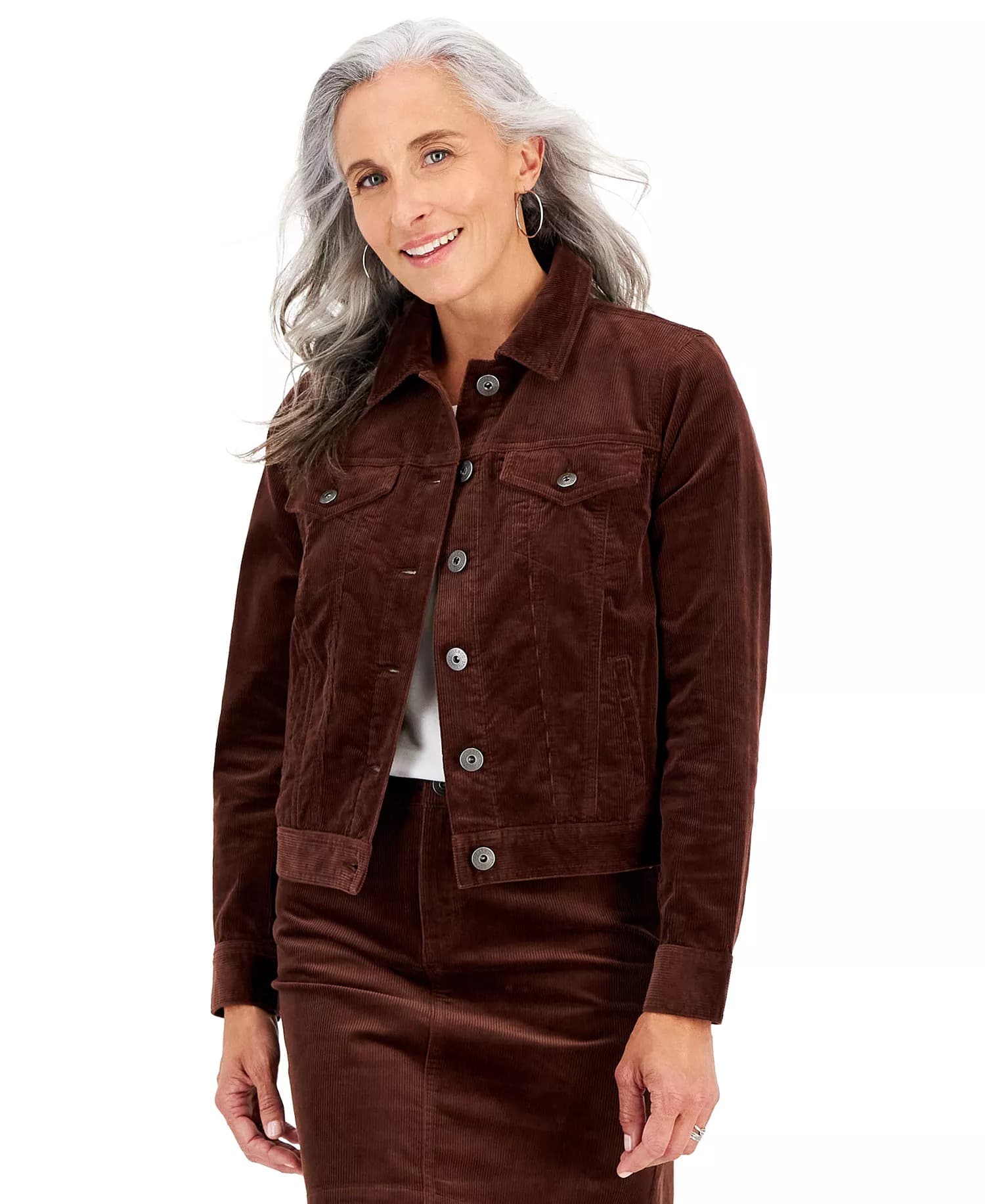 Macys #ad : Style &amp; Co Petites Corduroy Jacket for $19.43 (reg $70) + Free pickup.