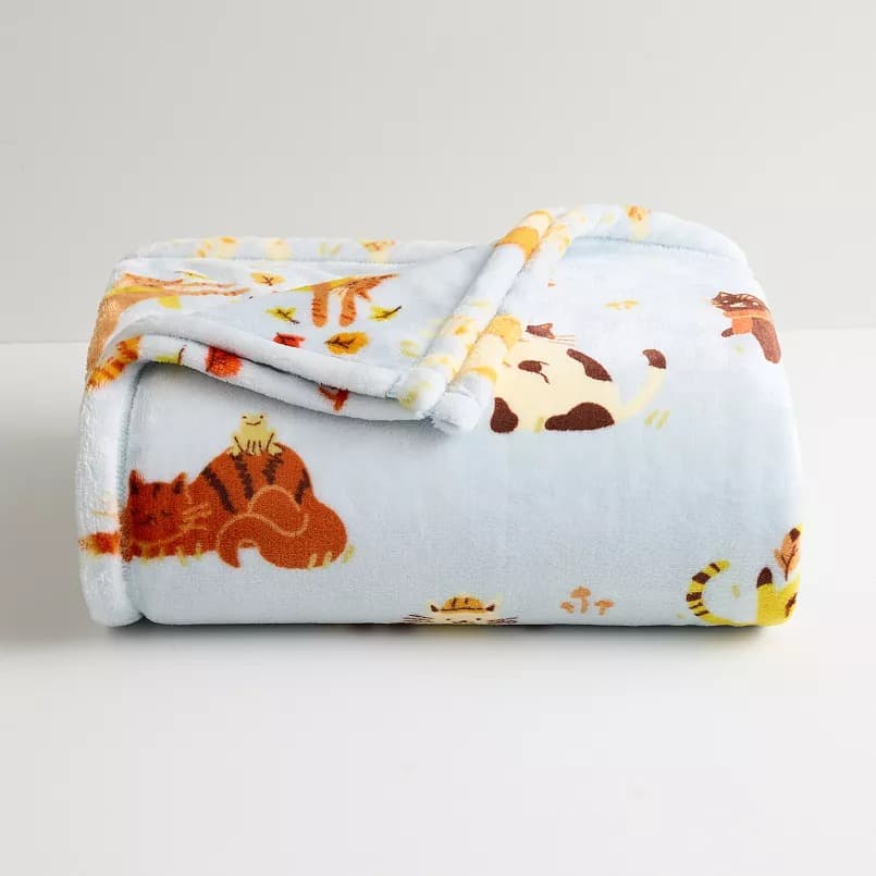 Kohls #ad : The Big One Fall &amp; Harvest Oversized Supersoft Plush Throw Blanket for $6.29 (Reg $15) + Free Pickup.